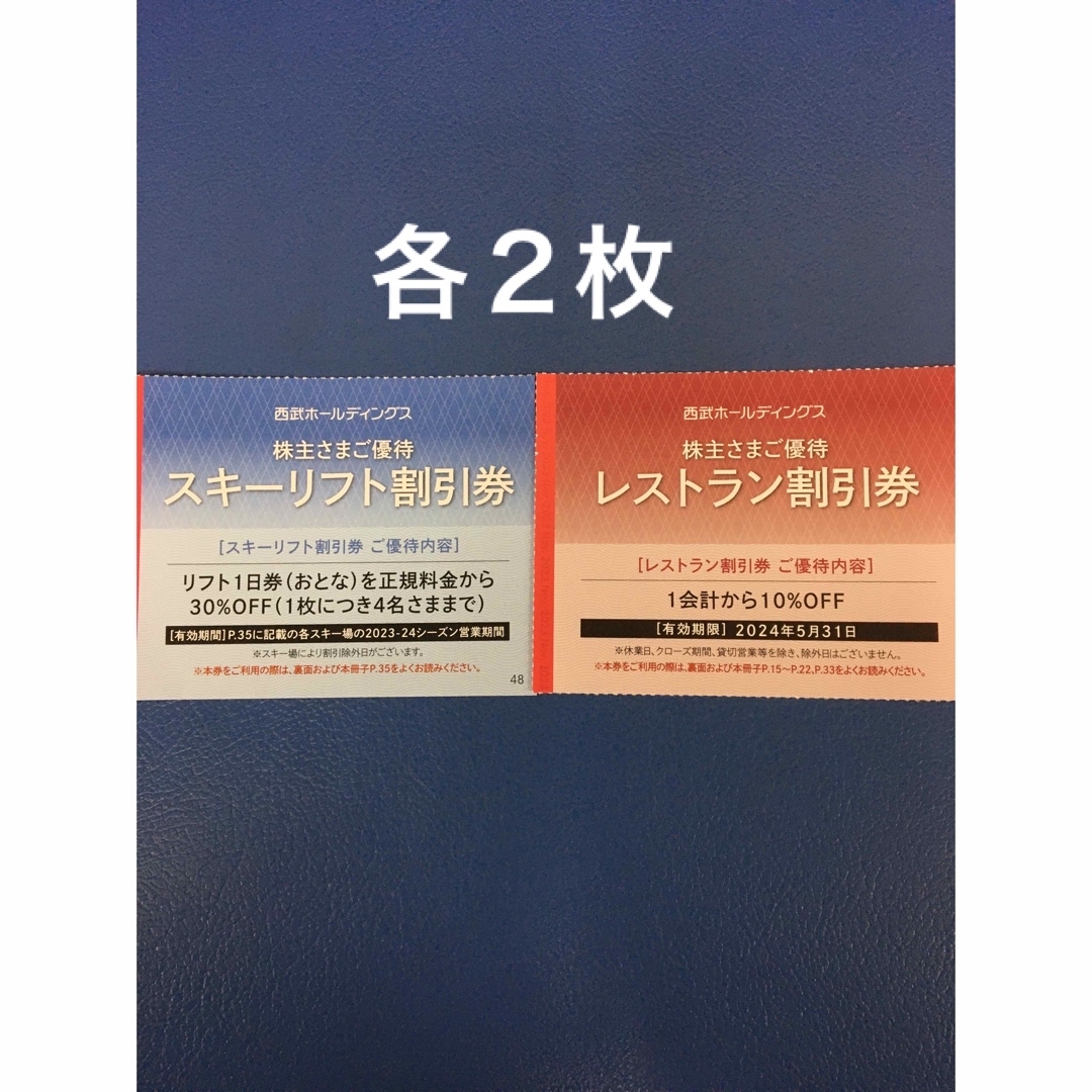 西武株主優待 スキーリフト30割引券 苗場スキー場他 - スキー場