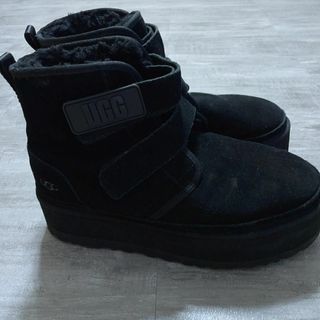 UGG - UGG ブーツ ニューメルプラットフォーム 厚底 黒 ブラック 29cm