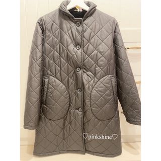 マッキントッシュ(MACKINTOSH)のマッキントッシュ　キルティングボアコート/36 BLACK 美品(ロングコート)