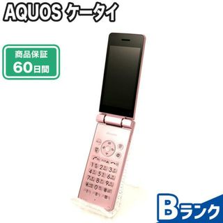 アクオス(AQUOS)のNW制限有 SIMロック解除済み AQUOS ケータイ SH-02L ピンク docomo Bランク 本体【ReYuuストア】(携帯電話本体)