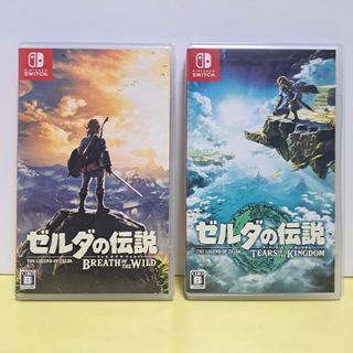 ニンテンドースイッチ(Nintendo Switch)のゼルダの伝説 ブレスオブザワイルド＆ティアーズオブザキングダム 2本セット(家庭用ゲームソフト)