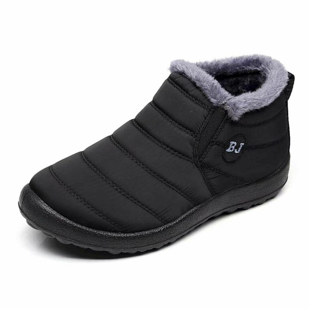 [Bageson] スノーブーツ メンズ 冬用 防寒シューズ ブーツ 厚底 短靴ポリウレタンゴムヒール高