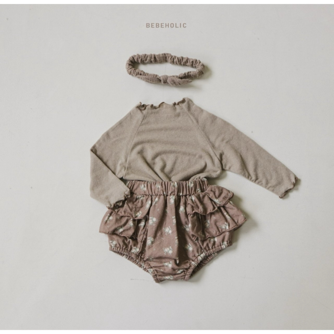 BEBE HOLIC トップス　brown M キッズ/ベビー/マタニティのベビー服(~85cm)(Ｔシャツ)の商品写真