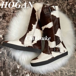 ホーガン(HOGAN)の【未使用】HOGAN ハラコブーツ(ブーツ)