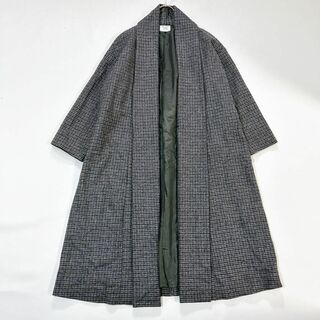 yuni - 【yuni】美品上質Aライン ウール コーディガン 羽織り ネイビー