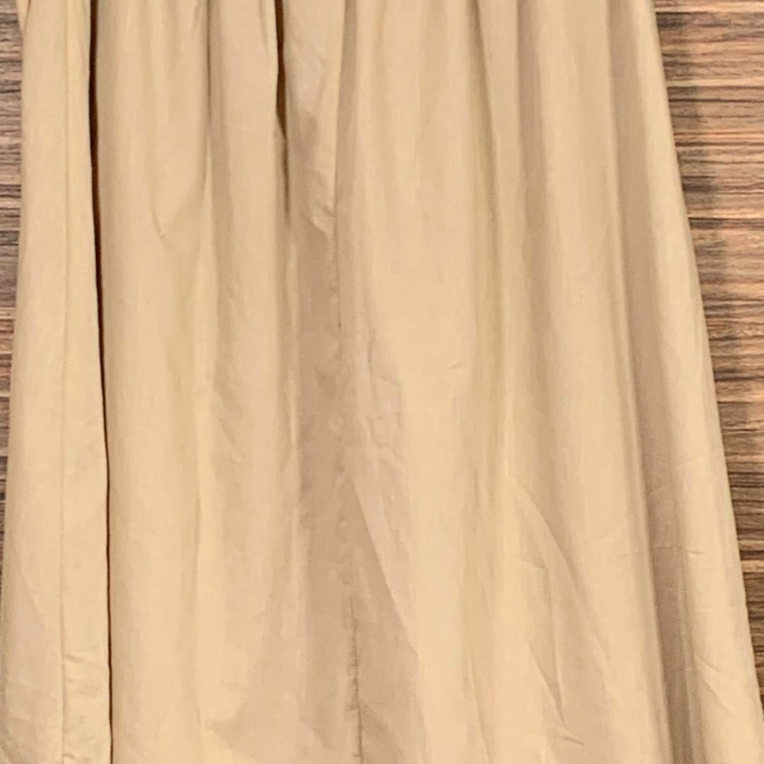 ロングスカート XLサイズ ベージュ 無地 シンプル レディースのスカート(ロングスカート)の商品写真