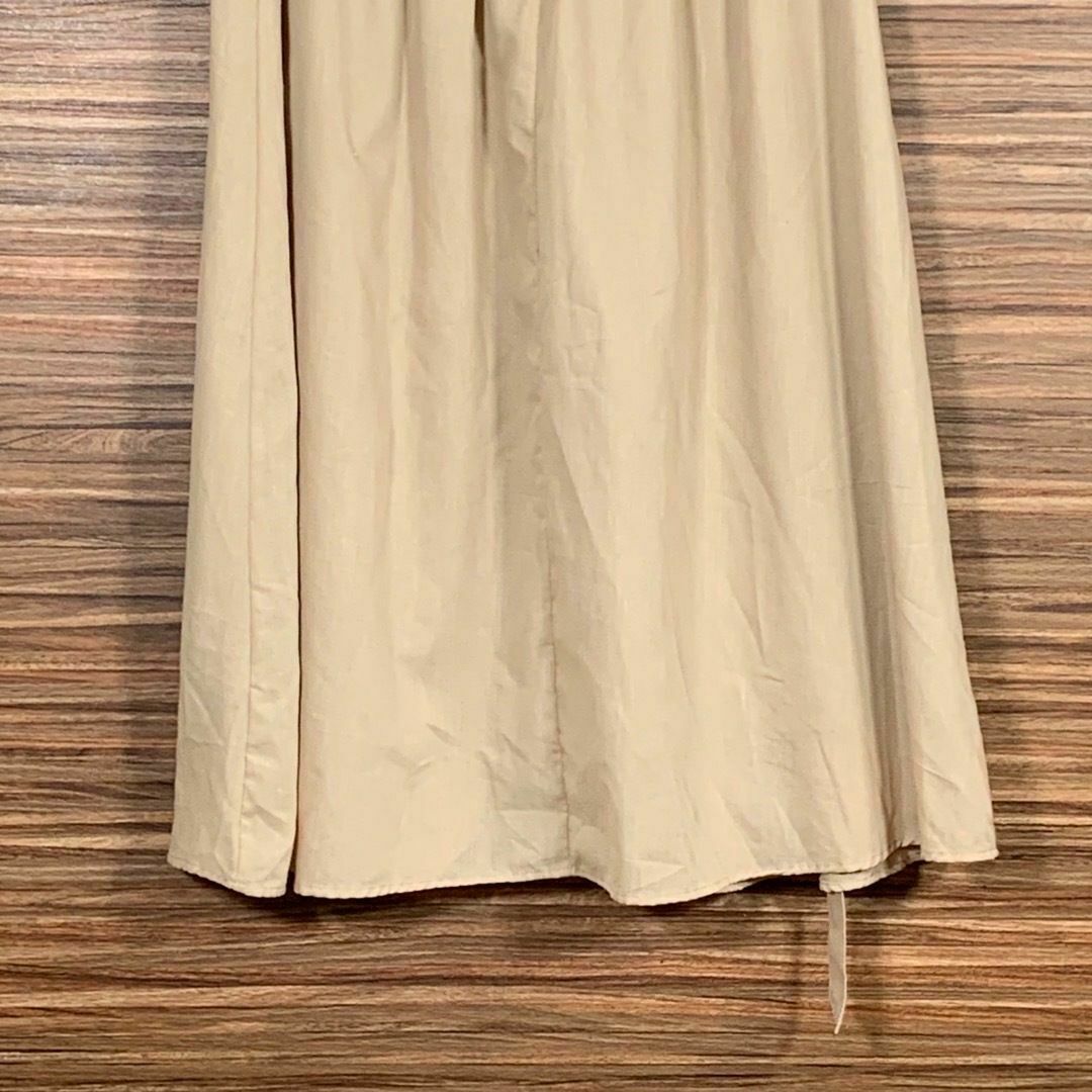 ロングスカート XLサイズ ベージュ 無地 シンプル レディースのスカート(ロングスカート)の商品写真
