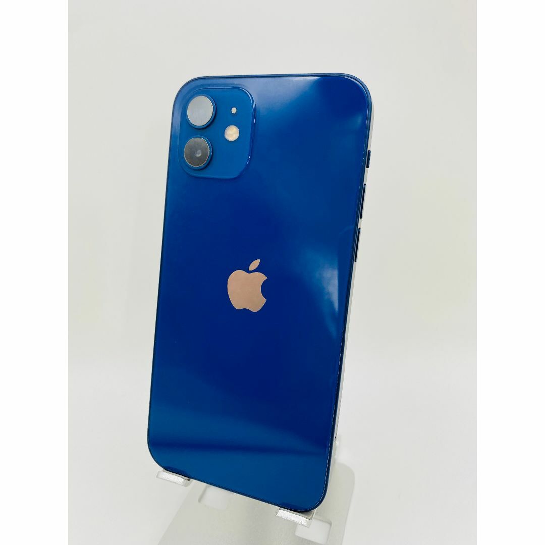 036 iPhone12 64GB ブルー/シムフリー/新品バッテリー100%