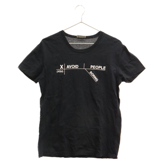 ディオール(Dior)のDIOR ディオール 10SS フロントロゴプリント 半袖Tシャツ ブラック(Tシャツ/カットソー(半袖/袖なし))