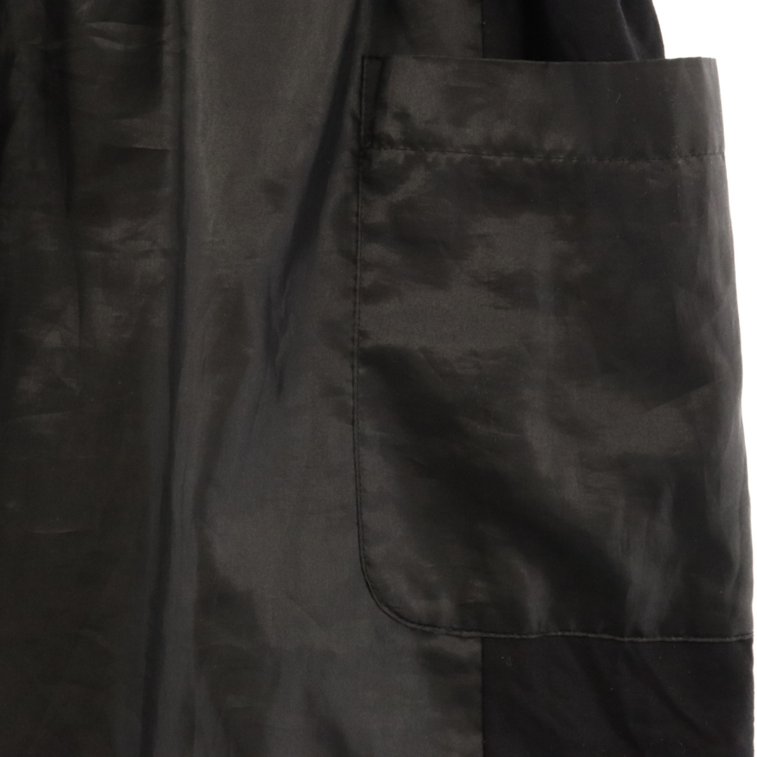 COMME des GARCONS(コムデギャルソン)のtricot COMME des GARCONS トリコ コム デ ギャルソン 90S ナイロン切り替え バックスリット ロングスカート レディース ブラック TS-020300 レディースのスカート(ロングスカート)の商品写真