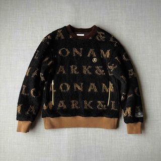 マークアンドロナ(MARK&LONA)の美品 MARK&LONA Infinite Wool Fleece ブラック(ウエア)