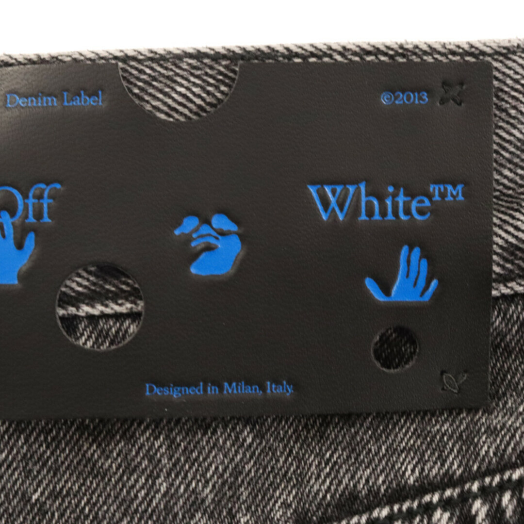 OFF-WHITE(オフホワイト)のOFF-WHITE オフホワイト 20ss レイヤード アシンメトリーデニムロングスカート レディース ブラック OWYF001S20DEN002 レディースのスカート(ロングスカート)の商品写真