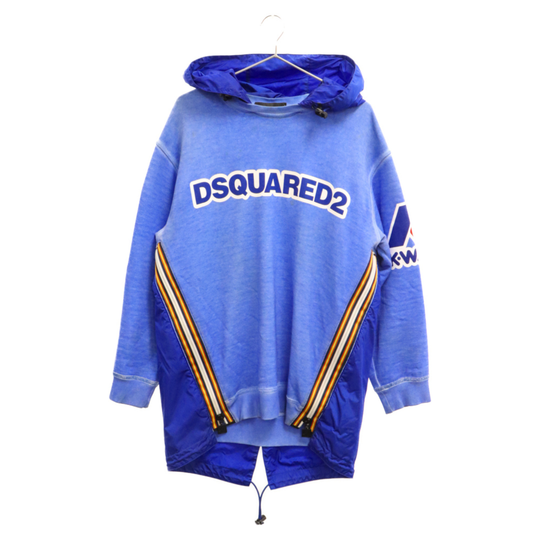 DSQUARED2 ディースクエアード ×K-WAY 18SS Cool Fit スウェット切替 ナイロンパーカー ブルー S71GU0211 |  フリマアプリ ラクマ