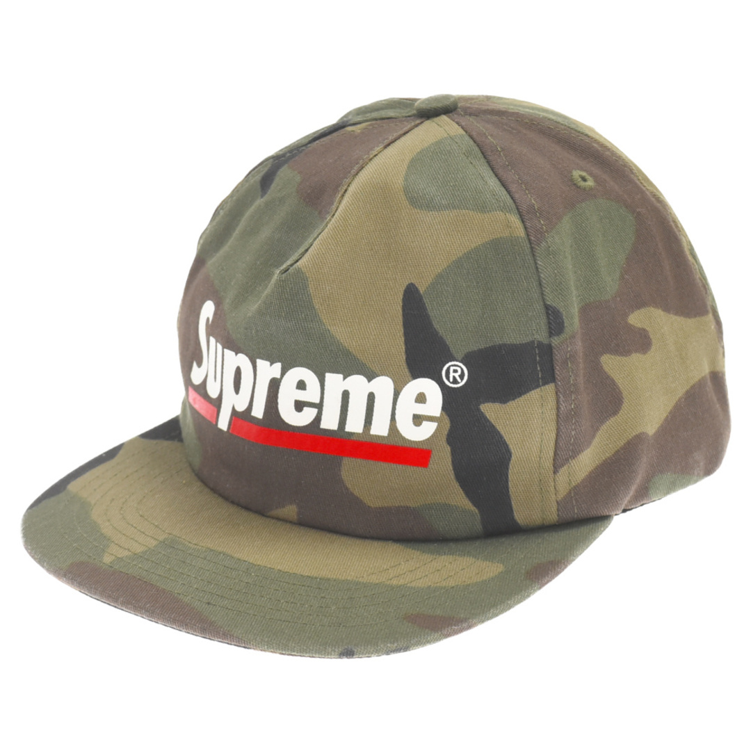 キャップSUPREME シュプリーム 20SS Underline 5-Panel アンダーライン5パネルキャップ 帽子 ロゴプリント カモフラ