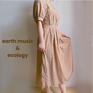 アースミュージックアンドエコロジー(earth music & ecology)の【美品】アースミュージックアンドエコロジー　ワンピース(ロングワンピース/マキシワンピース)