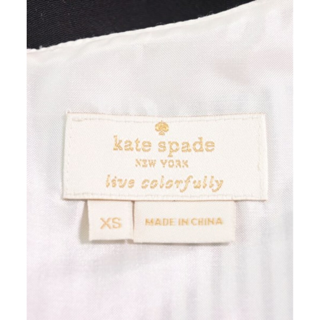 kate spade new york(ケイトスペードニューヨーク)のkate spade new york ブラウス XS 白x黒xピンク(総柄) 【古着】【中古】 レディースのトップス(シャツ/ブラウス(長袖/七分))の商品写真