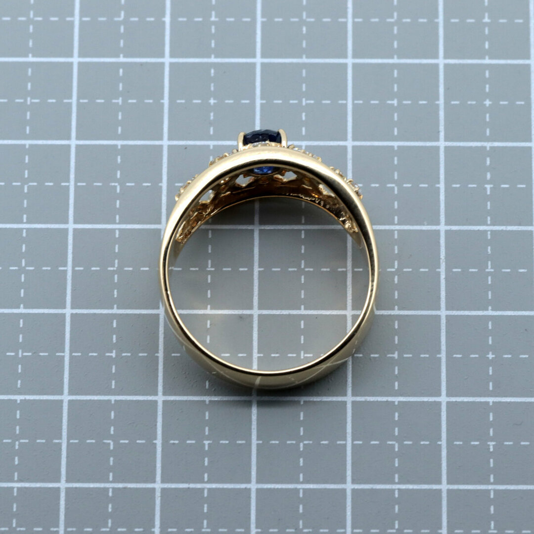 TASAKI(タサキ)の目立った傷や汚れなし タサキ サファイア ダイヤモンド リング 指輪 1.25CT 0.32CT 25号 K18YG(18金 イエローゴールド) レディースのアクセサリー(リング(指輪))の商品写真