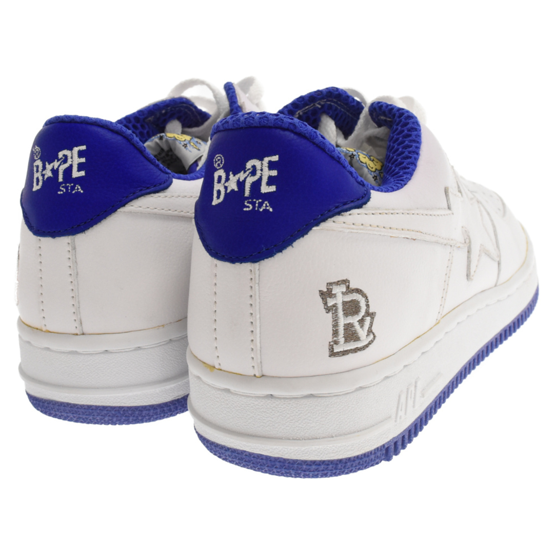 A BATHING APE(アベイシングエイプ)のA BATHING APE アベイシングエイプ BAPE STA FS-001 Low Top Sneakers ベイプスタ ローカットスニーカー US10.5/28.5cm ホワイト/パープル メンズの靴/シューズ(スニーカー)の商品写真