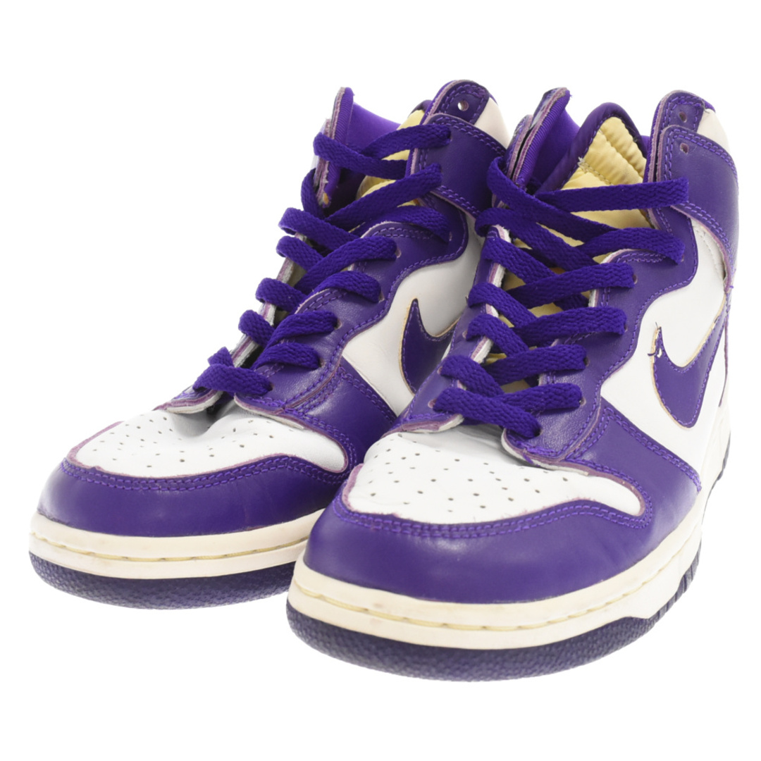 NIKE(ナイキ)のNIKE ナイキ 99年製 DUNK HIGH LE 630335-151 ダンク ハイカットスニーカー パープル/ホワイト US9/27cm メンズの靴/シューズ(スニーカー)の商品写真