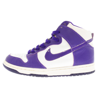 ナイキ(NIKE)のNIKE ナイキ 99年製 DUNK HIGH LE 630335-151 ダンク ハイカットスニーカー パープル/ホワイト US9/27cm(スニーカー)