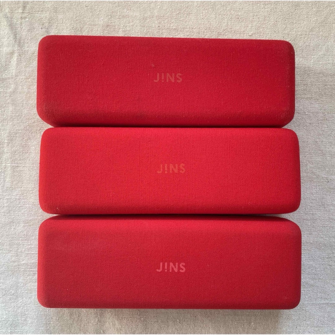 JINS(ジンズ)の【SALE】JINS メガネケース　3個セット レディースのファッション小物(サングラス/メガネ)の商品写真