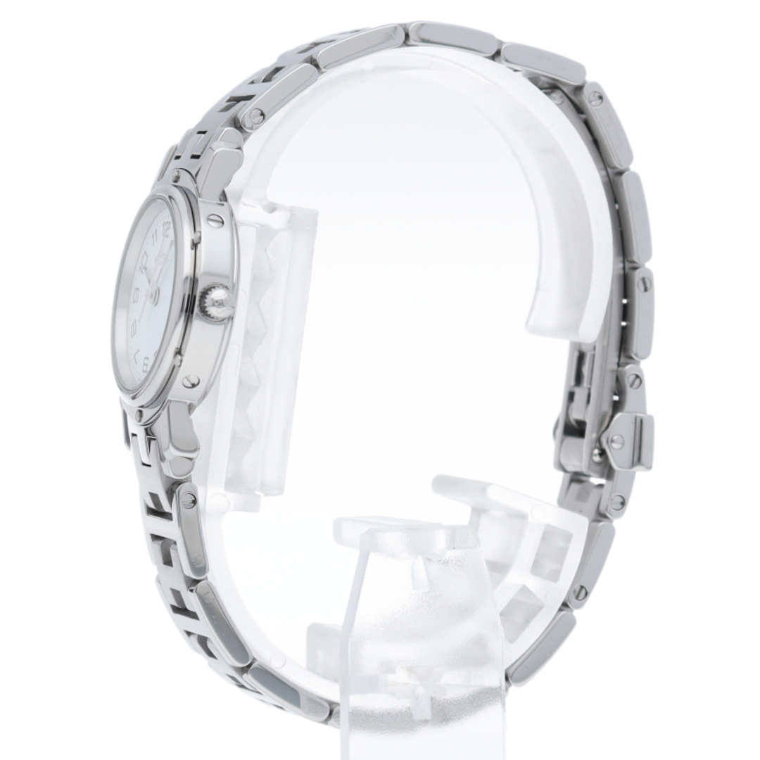 エルメス クリッパー レディース時計 Clipper CL4.210 SS レディース時計 ホワイト 仕上げ済 美品腕時計