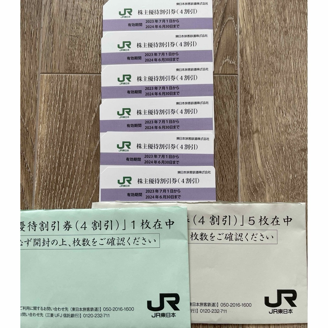 見事な JR東日本株主優待券 6枚 | furniquin.com