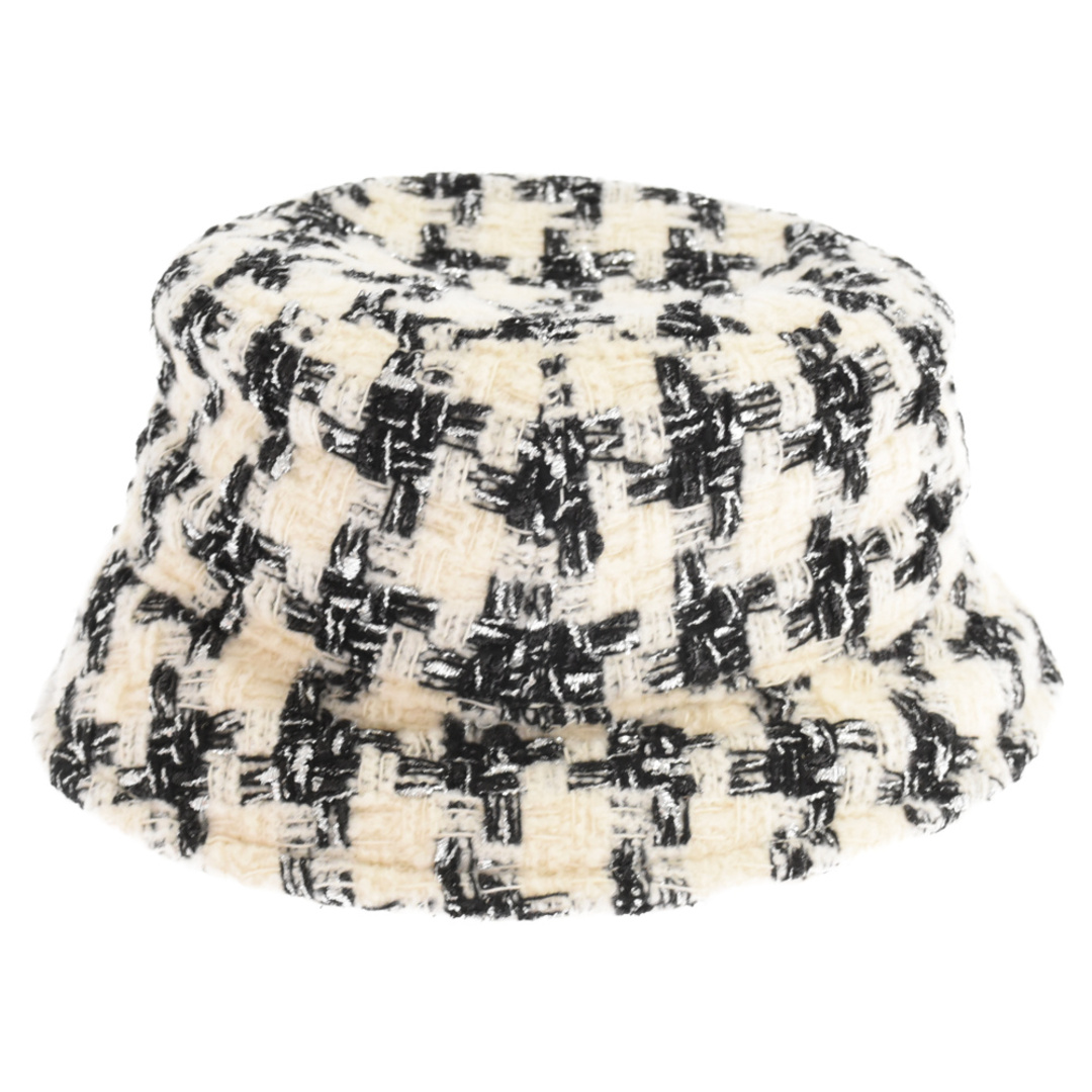 CHANEL(シャネル)のCHANEL シャネル Tweed Bucket Hat ツイード バケットハット ホワイト/ブラック メンズの帽子(ハット)の商品写真