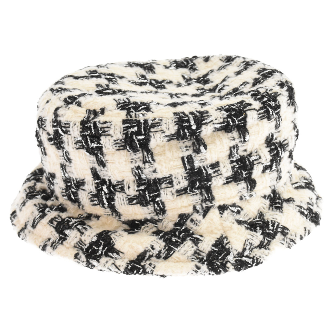 CHANEL(シャネル)のCHANEL シャネル Tweed Bucket Hat ツイード バケットハット ホワイト/ブラック メンズの帽子(ハット)の商品写真
