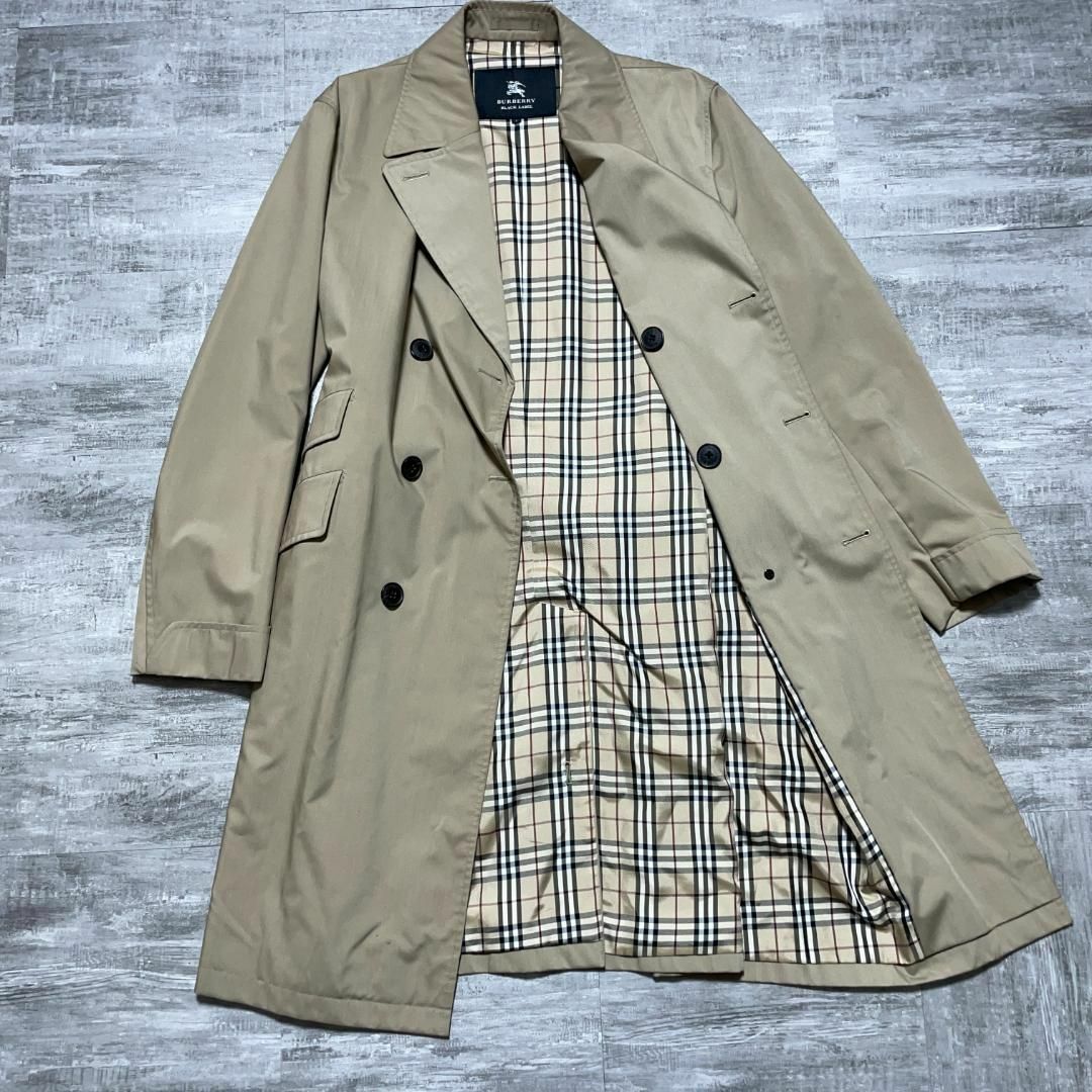 BURBERRY BLACK LABEL(バーバリーブラックレーベル)のバーバリーブラックレーベル トレンチコート ノバチェック ベージュ L ロング メンズのジャケット/アウター(トレンチコート)の商品写真