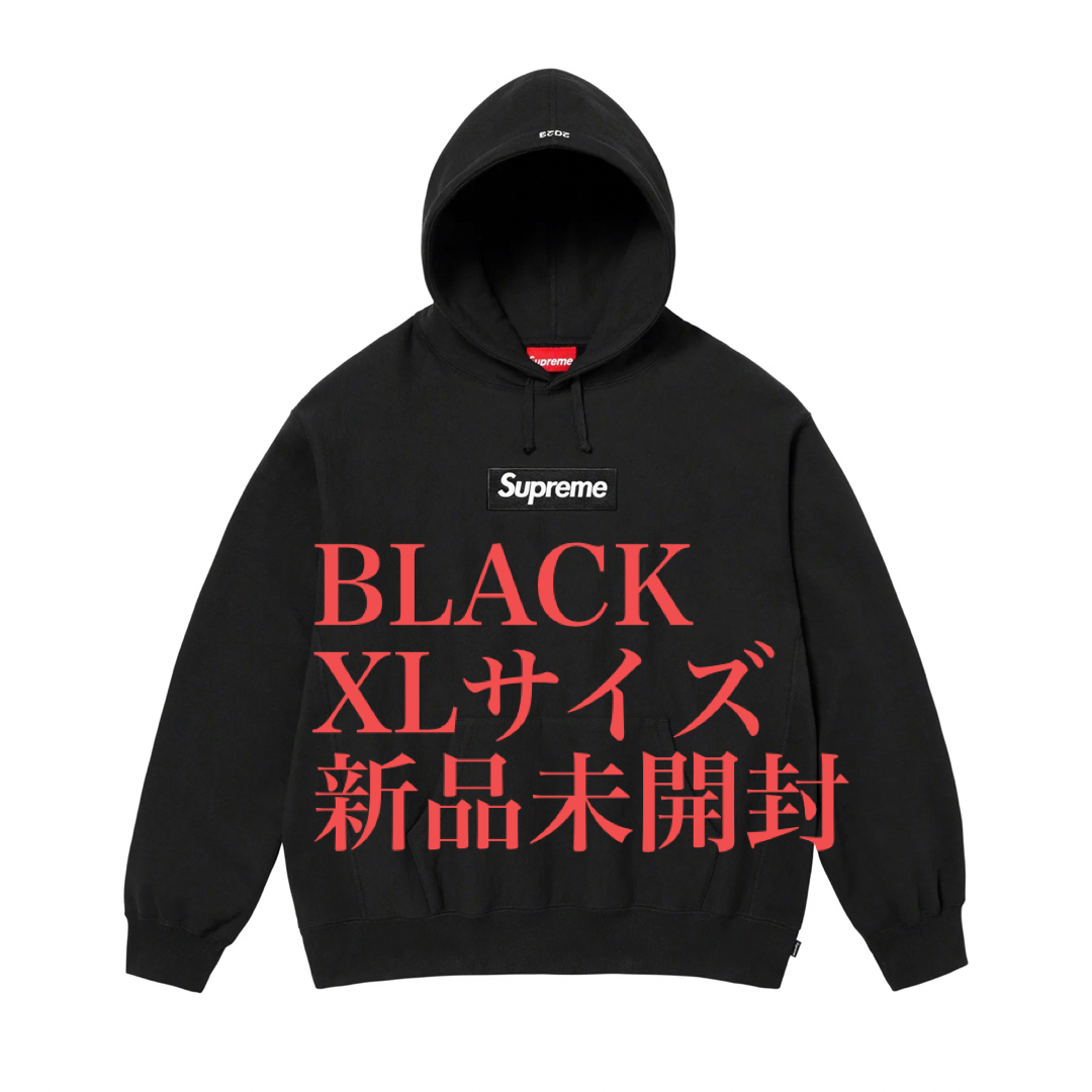 シュプリームBox Logo Hooded Sweatshirt BLACK XL 新品 - lamavr.com