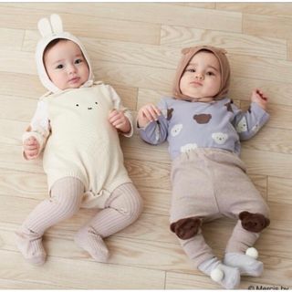 プティマイン(petit main)のベビー帽子　春夏秋冬4枚セット　ボリス　プティマイン　H&M  なりきり　くま(帽子)