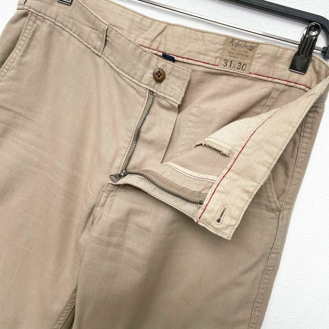 POLO RALPH LAUREN(ポロラルフローレン)のポロラルフローレン　90年代　TARONジップ　コットン　ポロチノ　31×30 メンズのパンツ(チノパン)の商品写真