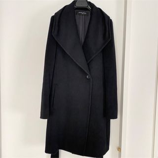 ユナイテッドアローズ(UNITED ARROWS)のUNITEDAROOWSユナイテッドアローズ/アンゴラビーバーコートブラック黒(ロングコート)