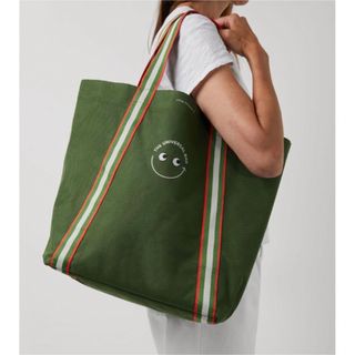 アニヤハインドマーチ(ANYA HINDMARCH)の★香港限定★新品未使用★ アニヤハインドマーチ コラボ エコバッグ(トートバッグ)