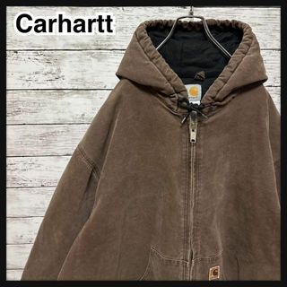 カーハート(carhartt)の1111【最高の使用感！】カーハート☆革ロゴ中綿キルティングアクティブジャケット(ブルゾン)