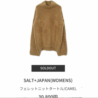 salt+japan  フェレットファーニット(ニット/セーター)