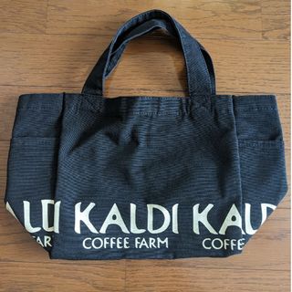 カルディ(KALDI)のカルディ　トートバッグ　エコバッグ　黒(エコバッグ)