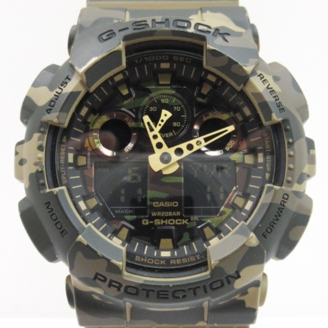 45mmケースヨコカシオジーショック G-SHOCK 腕時計 GA-100CM-5AJF ■ECS