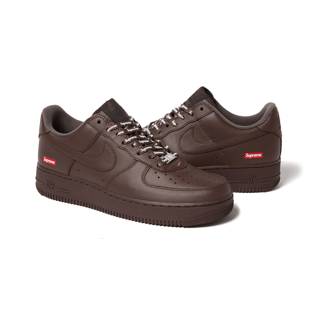 スニーカーSupreme × Nike Air Force 1 Low Brown