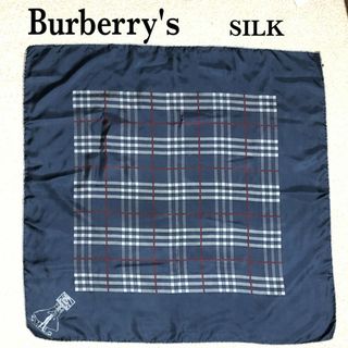 バーバリー(BURBERRY)のバーバリーズ スカーフ/Burberrys' シルク 伊製 ヴィンテージ 大判(バンダナ/スカーフ)