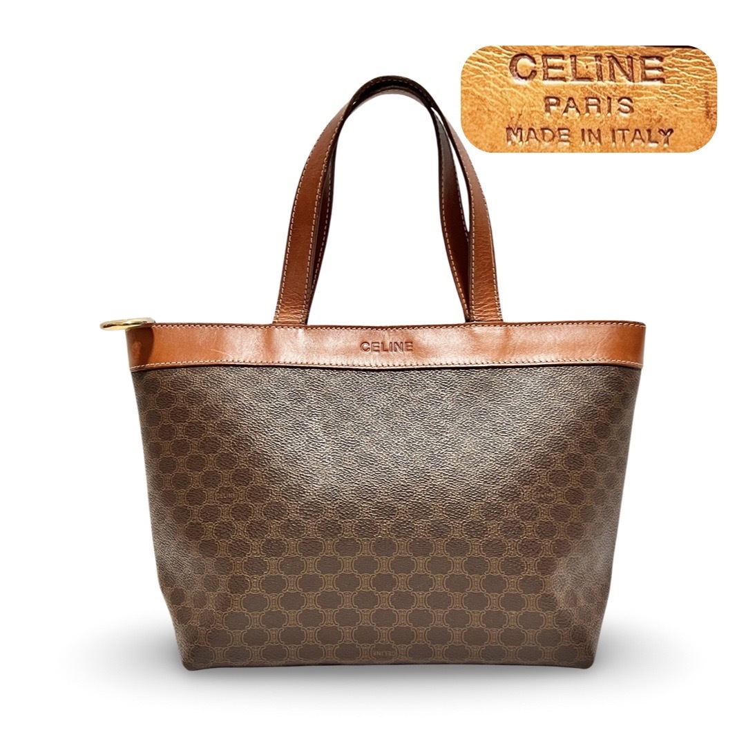 CELINE - CELINE セリーヌ ヴィンテージ マカダム柄 トート CELINE - CELINE セリーヌ ヴィンテージ マカダム柄 トート