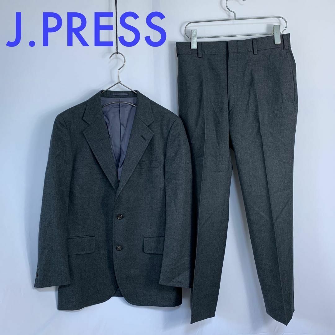 美品　ジェイプレスJ.PRESS セットアップスーツ　ストライプ　段返り　3B