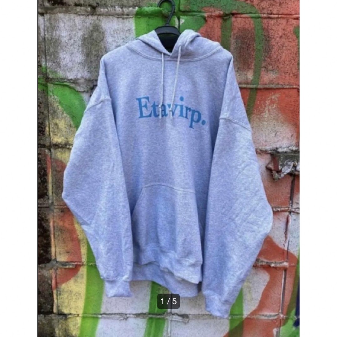 1LDK SELECT(ワンエルディーケーセレクト)のEtavirp Logo Hoodie Gray Columbia Blue メンズのトップス(パーカー)の商品写真