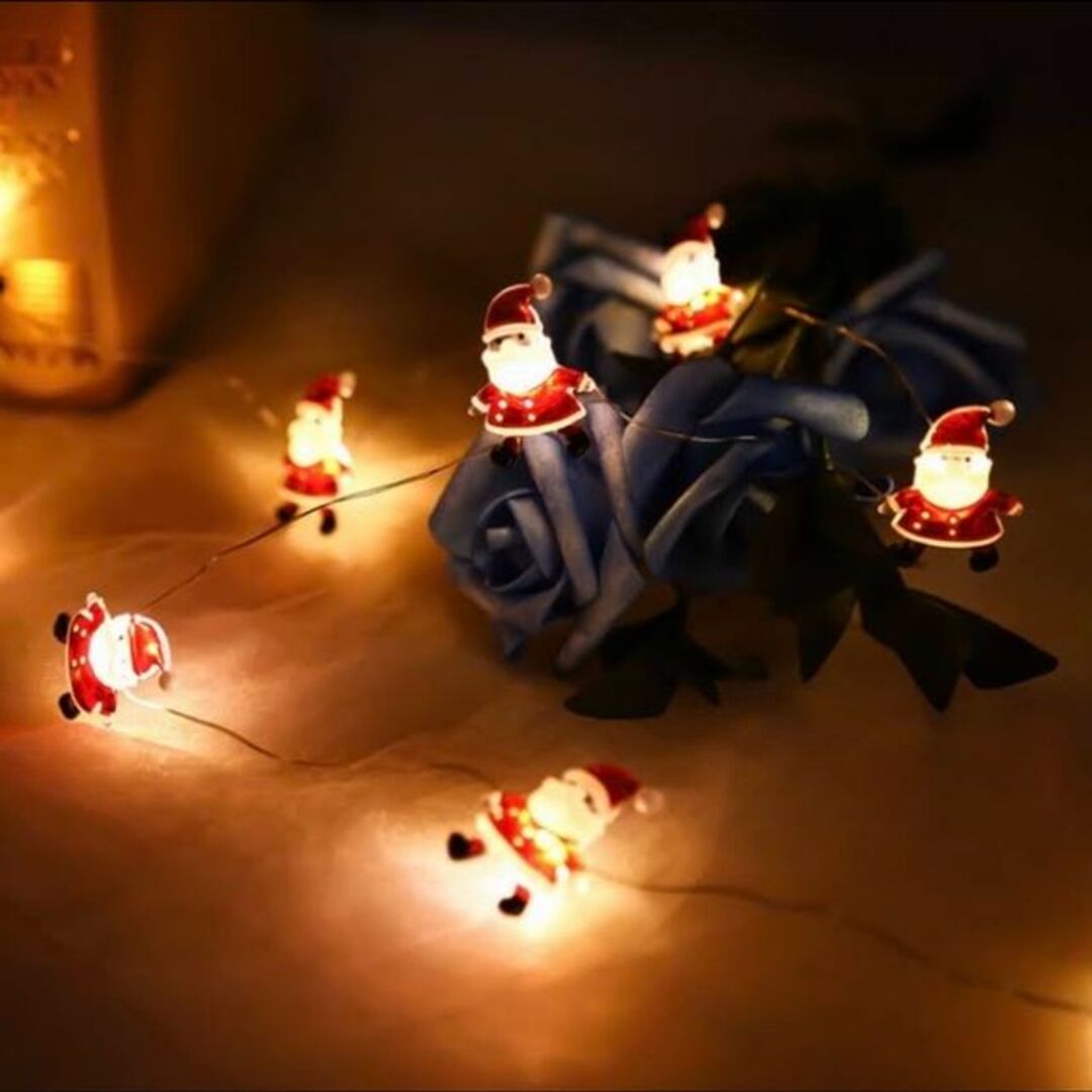 クリスマス デコレーション サンタさん サンタクロース イルミネーション LED インテリア/住まい/日用品のライト/照明/LED(蛍光灯/電球)の商品写真