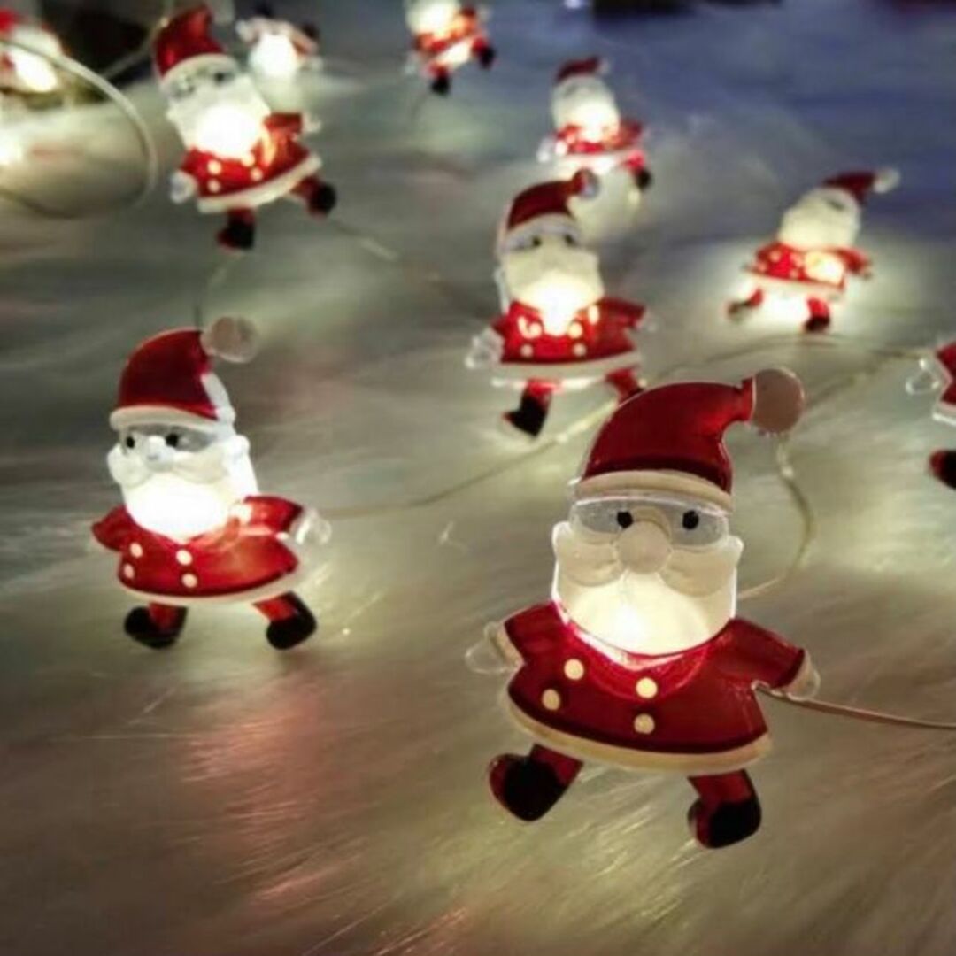クリスマス デコレーション サンタさん サンタクロース イルミネーション LED インテリア/住まい/日用品のライト/照明/LED(蛍光灯/電球)の商品写真