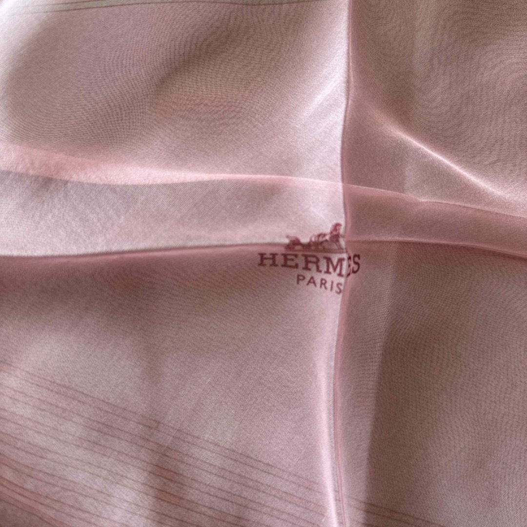 Hermes(エルメス)のエルメス　シルクシフォン　スカーフ レディースのファッション小物(バンダナ/スカーフ)の商品写真