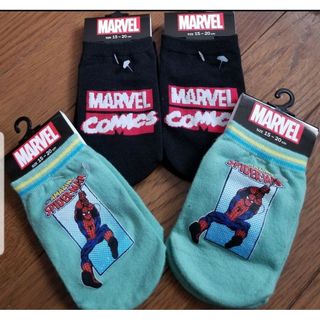 マーベル(MARVEL)のMARVELマーベル　スパイダーマン　15-20cm　ソックス　靴下　４足セット(靴下/タイツ)