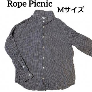 ロペピクニック(Rope' Picnic)のRope Picnic ギンガムチェック　長袖　シャツ　Mサイズ(シャツ/ブラウス(長袖/七分))