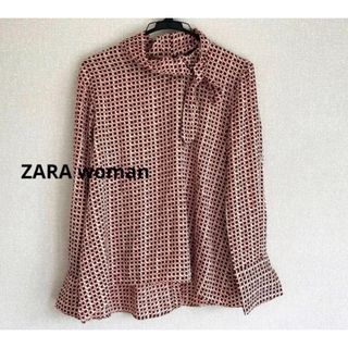 ザラ(ZARA)の【ZARA】ZARA woman ボウタイ ブラウス ビジュー ブラウス リボン(シャツ/ブラウス(長袖/七分))